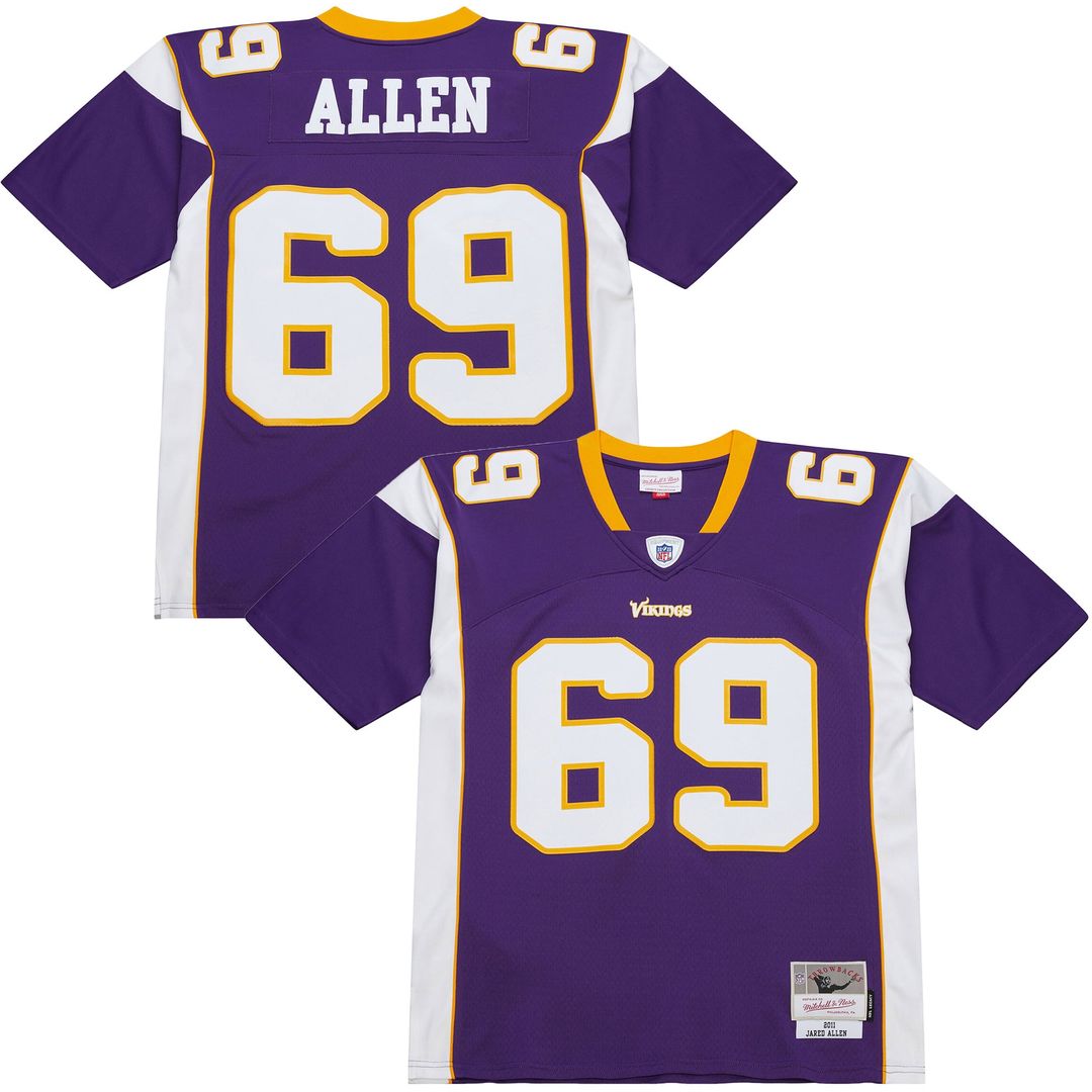 Men's Minnesota Vikings Jared Allen Mitchell & Ness Purple product image 1