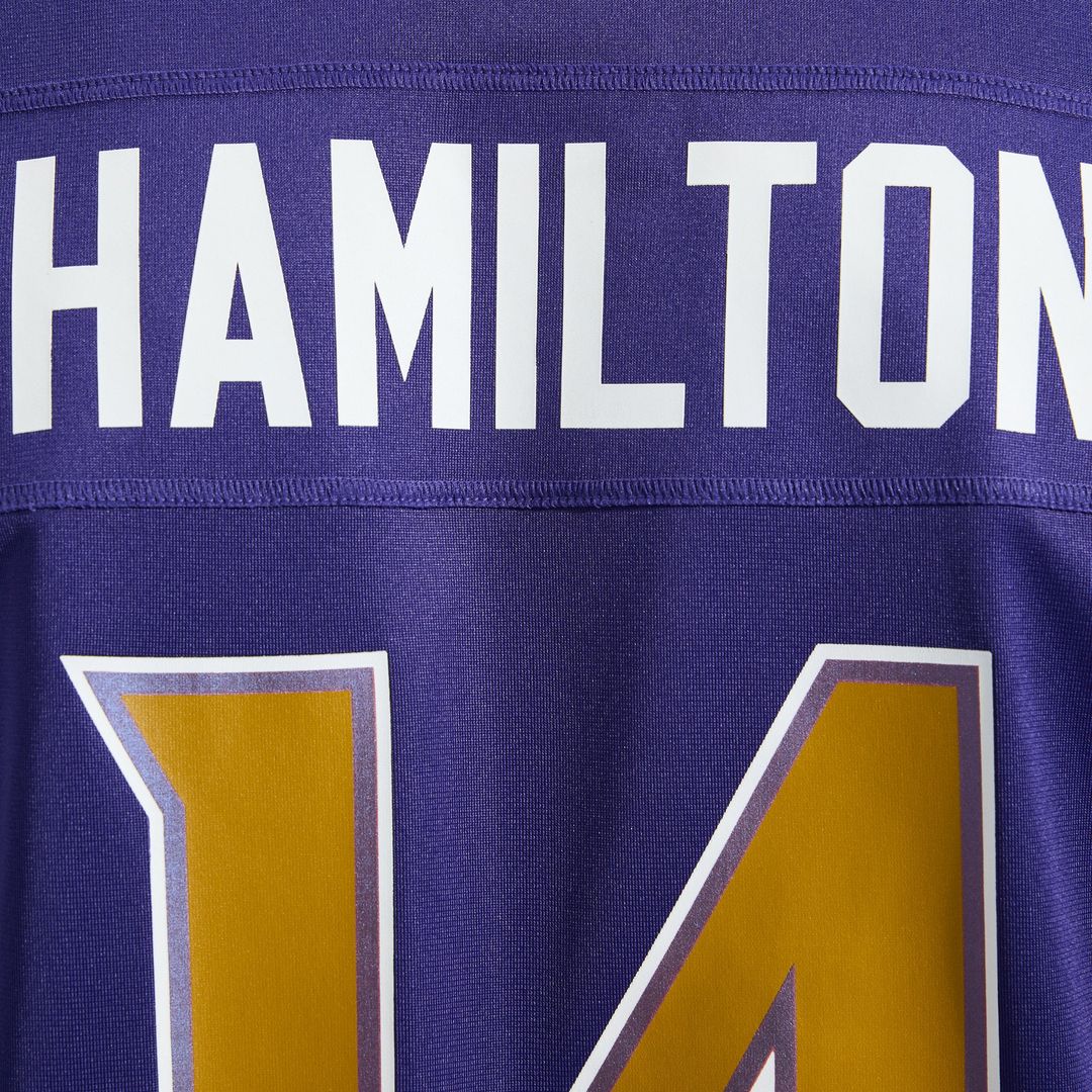 Men's Baltimore Ravens Kyle Hamilton Nike Black Alternate product image 18