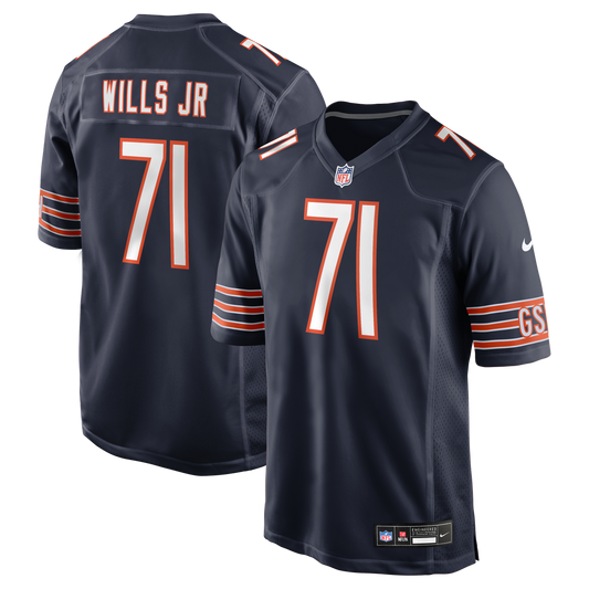 Men's Chicago Bears Jedrick Wills Jr. Nike Navy Team Game product image 1