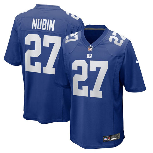 Men's New York Giants Tyler Nubin Nike Royal Team Game product image 1