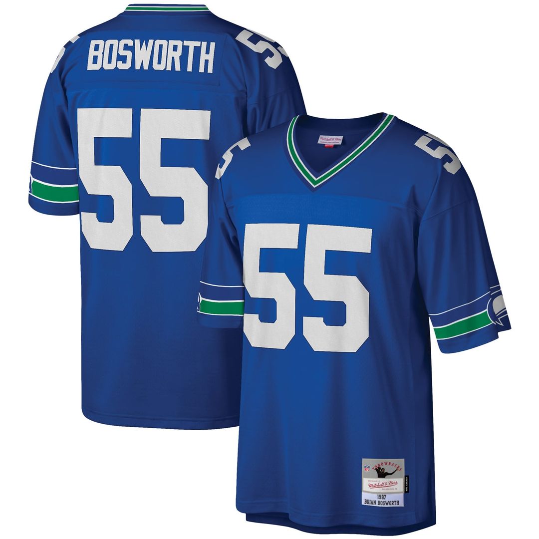 Seattle Seahawks Brian Bosworth Mitchell & Ness Royal product image 1