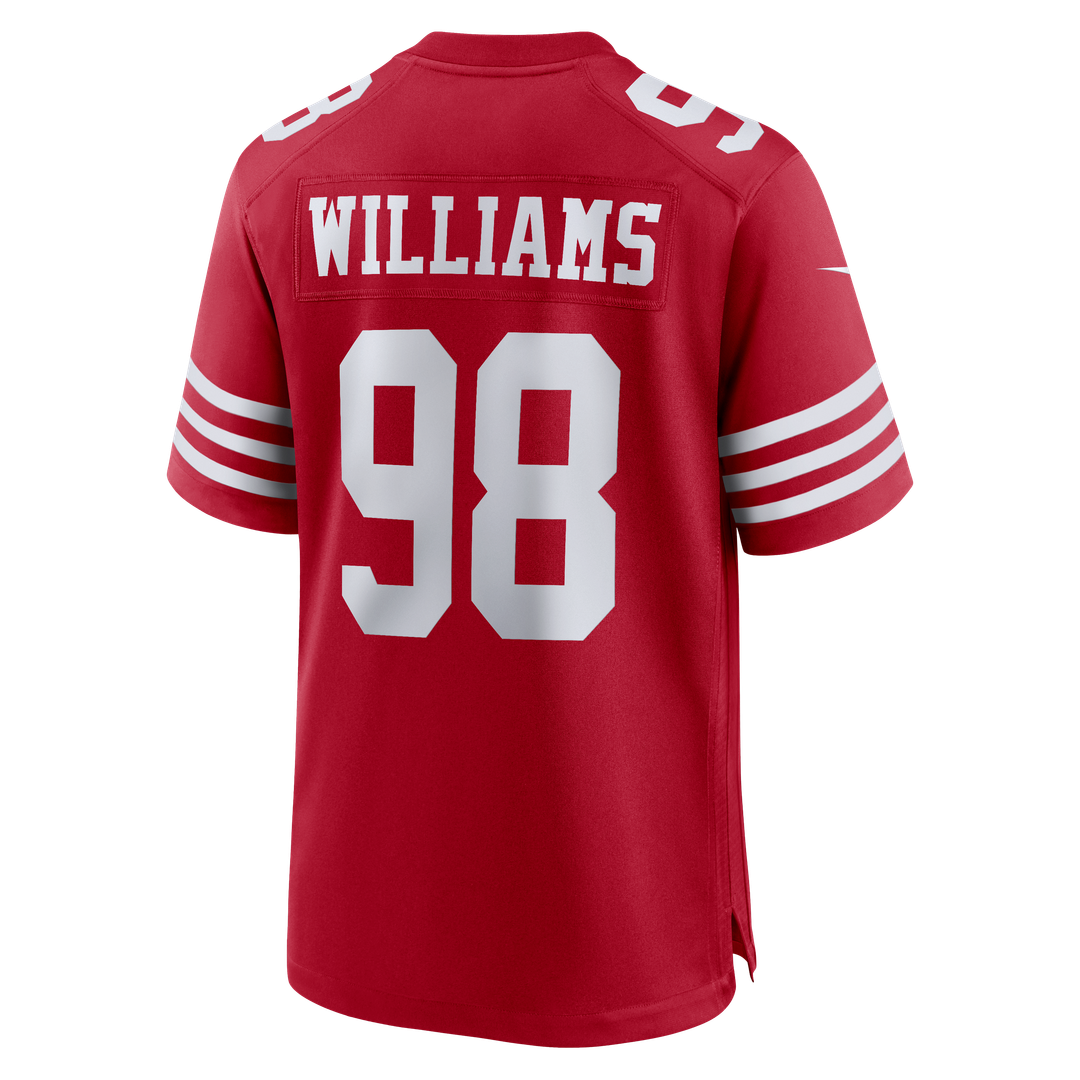 Men's San Francisco 49ers Mykel Williams Nike Scarlet Game product image 3