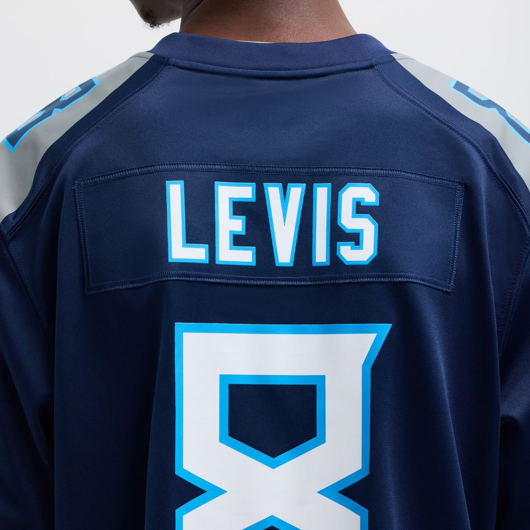 Men's Tennessee Titans Will Levis Nike Navy Game Jersey product image 8
