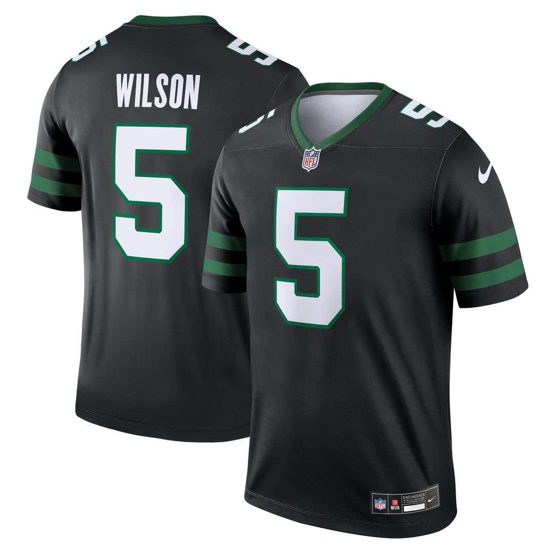 Men's New York Jets Garrett Wilson Nike Black Legend Player product image 1