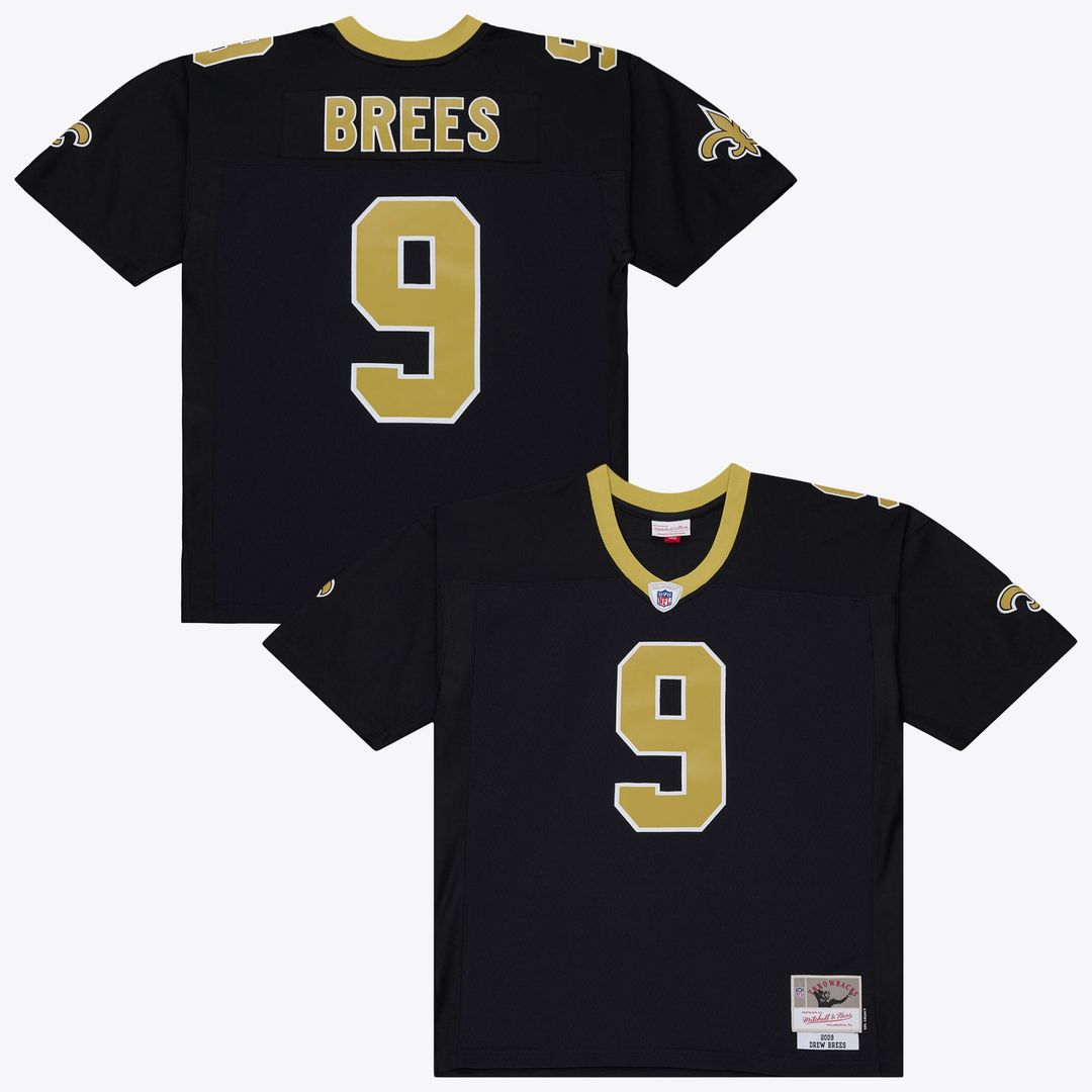 Men's New Orleans Saints Drew Brees Mitchell & Ness Black product image 1