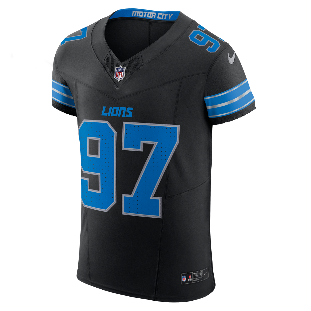 Men's Detroit Lions Aidan Hutchinson Nike Black Alternate product image 12
