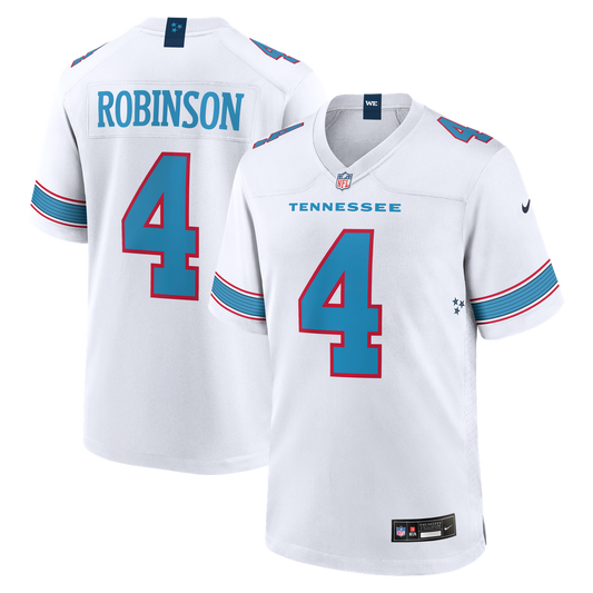 Men's Tennessee Titans Wan'Dale Robinson Nike White Game product image 1