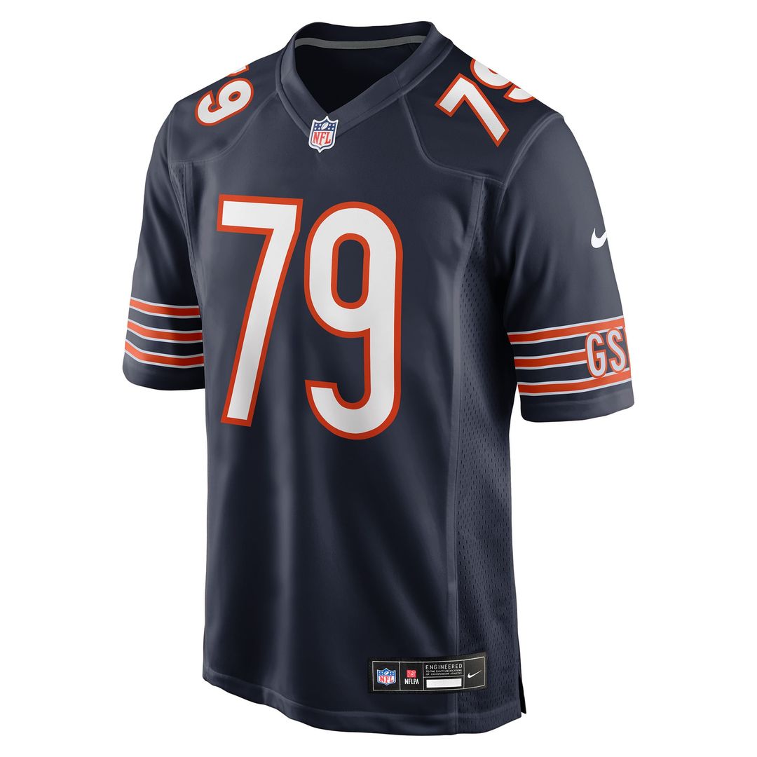 Chicago Bears Theo Benedet Nike Navy Game Jersey product image 2