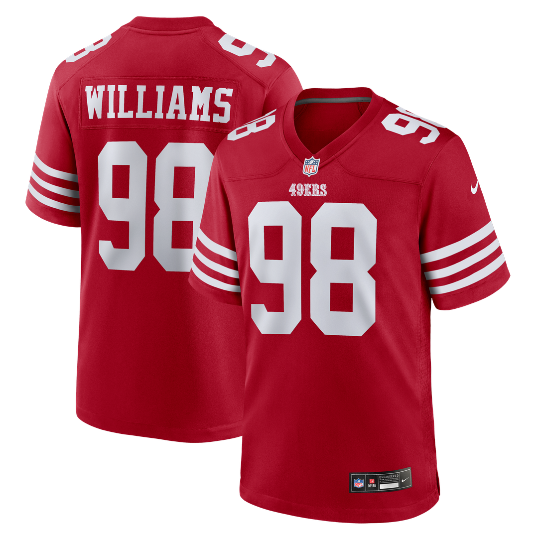 Men's San Francisco 49ers Mykel Williams Nike Scarlet Game product image 1