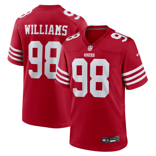 Men's San Francisco 49ers Mykel Williams Nike Scarlet Game product image 1