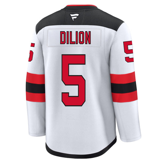 Brenden Dillon New Jersey Devils Fanatics Premium Away Jersey product image 1, provided for visual reference and product