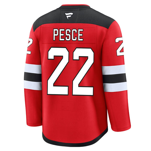 Brett Pesce New Jersey Devils Fanatics Premium Home Jersey product image 1, provided for visual reference and product detail