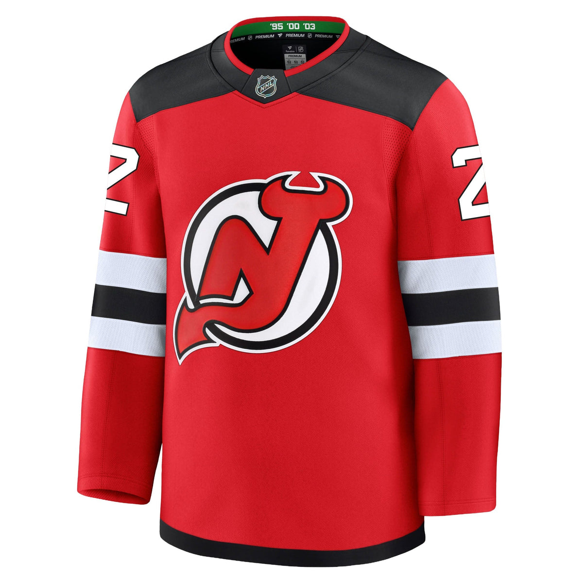 Brett Pesce New Jersey Devils Fanatics Premium Home Jersey product image 2, provided for visual reference and product detail