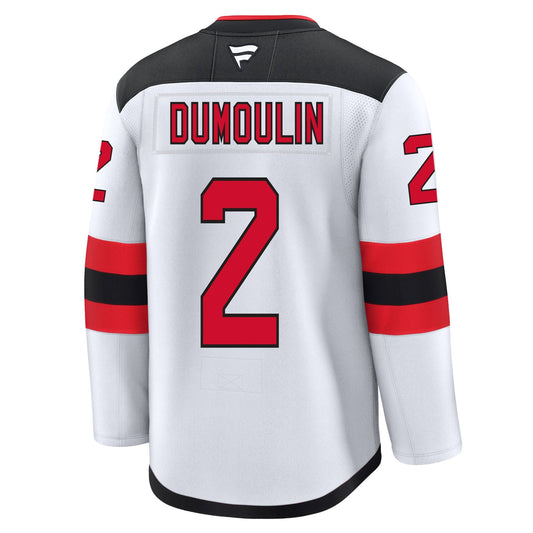 Brian Dumoulin New Jersey Devils Fanatics Premium Away Jersey product image 1, provided for visual reference and product