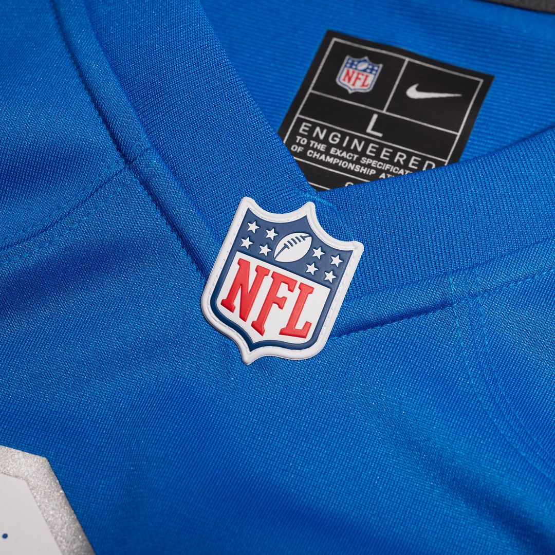 Men's Detroit Lions Arthur Maulet Nike Blue Team Game Jersey product image 4