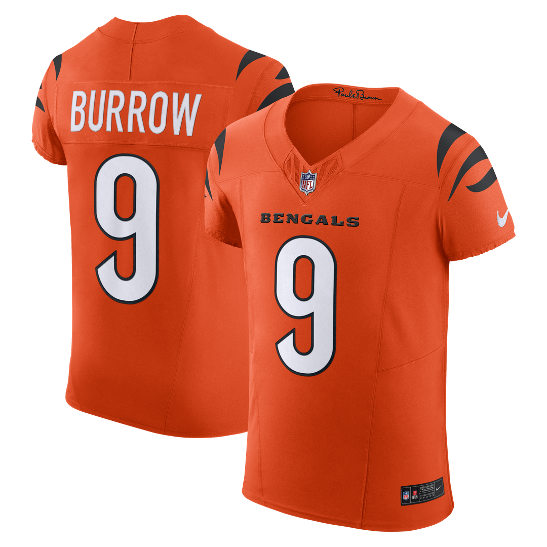 Men's Cincinnati Bengals Joe Burrow Nike Orange Team Vapor product image 1