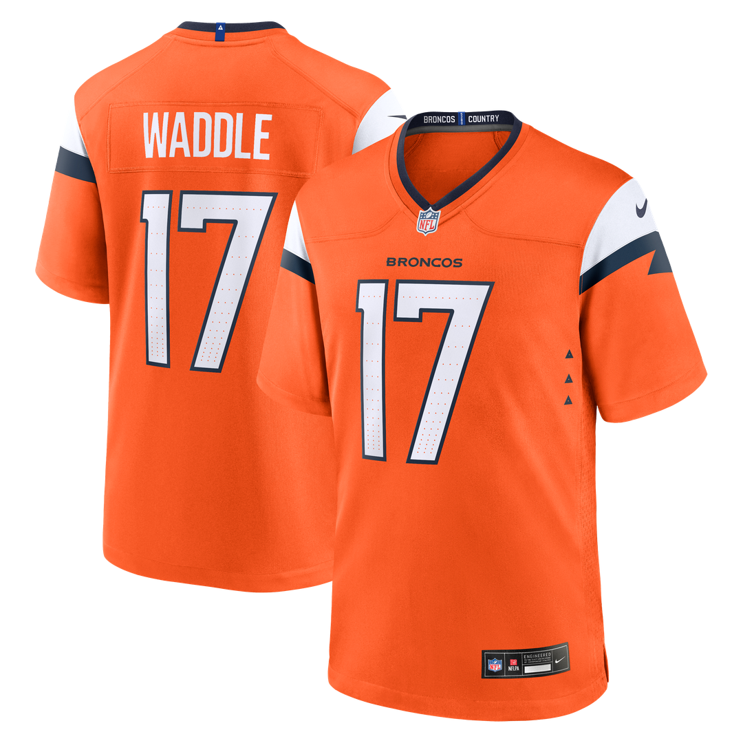 Men's Denver Broncos Jaylen Waddle Nike Orange Game Jersey product image 1