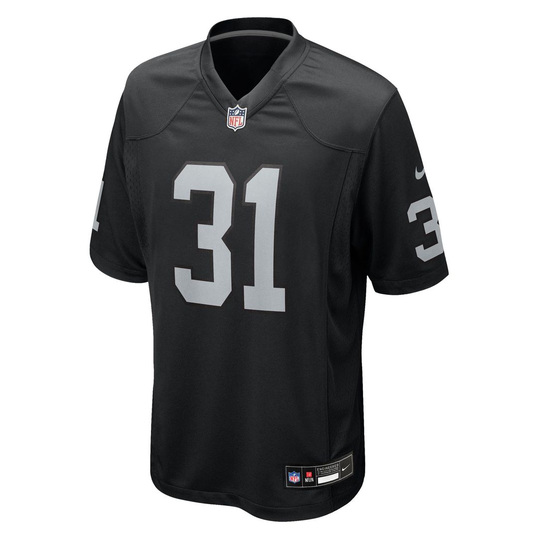 Men's Las Vegas Raiders Raheem Mostert Nike Black Team Game product image 2