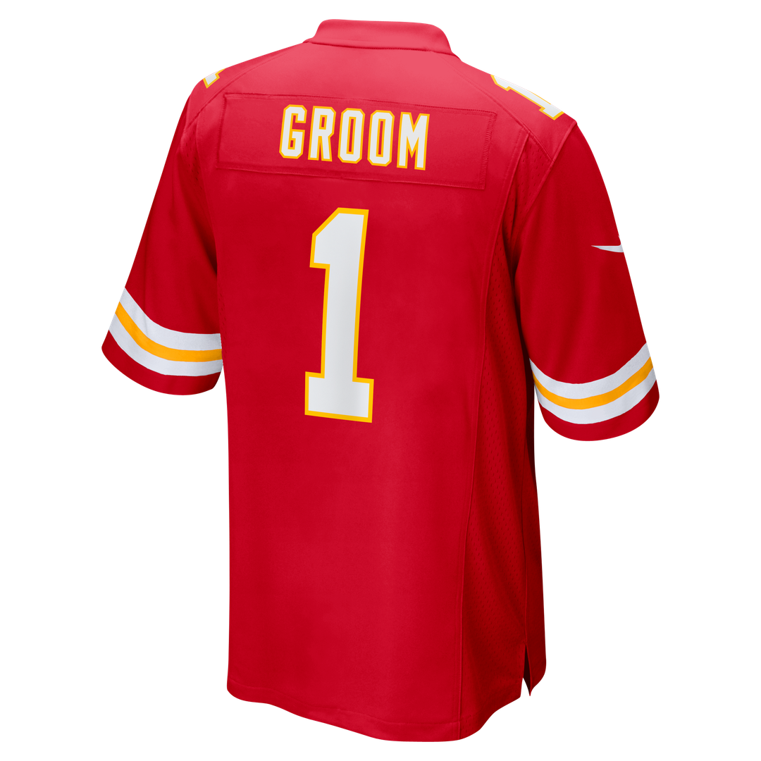 Kansas City Chiefs Number 1 Groom Nike Red Game Jersey product image 3