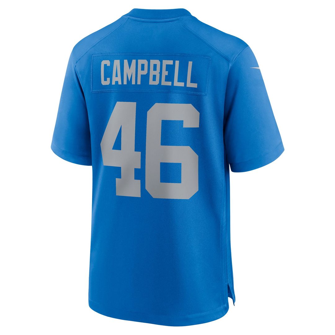 Men's Detroit Lions Jack Campbell Nike Blue Alternate Game product image 3
