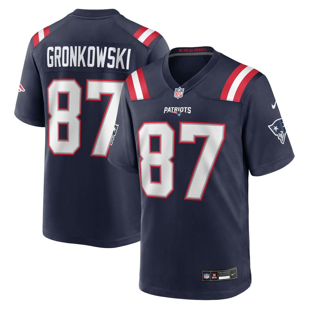 Men's New England Patriots Rob Gronkowski Nike Red product image 13
