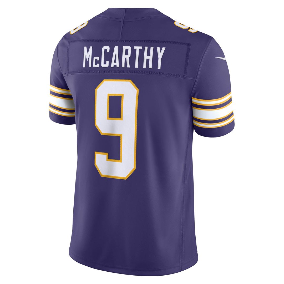 Men's Minnesota Vikings J.J. McCarthy Nike Purple Alternate product image 3