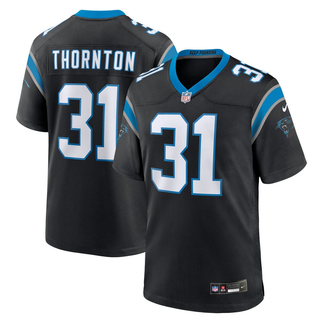 Men's Carolina Panthers Corey Thornton Nike Black Team Game product image 1