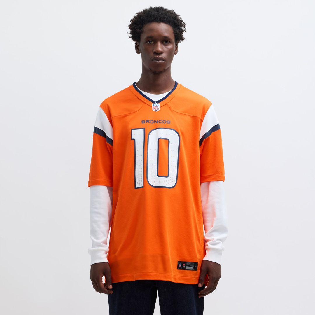Men's Denver Broncos Bo Nix Nike Navy Alternate Game Jersey product image 16