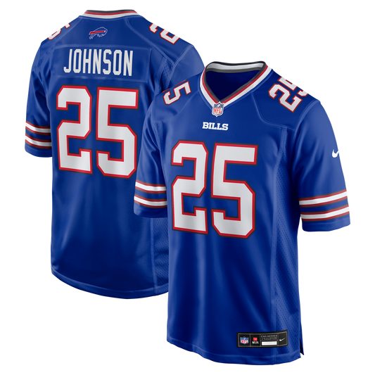 Men's Buffalo Bills Ty Johnson Nike Royal Team Game Jersey product image 1