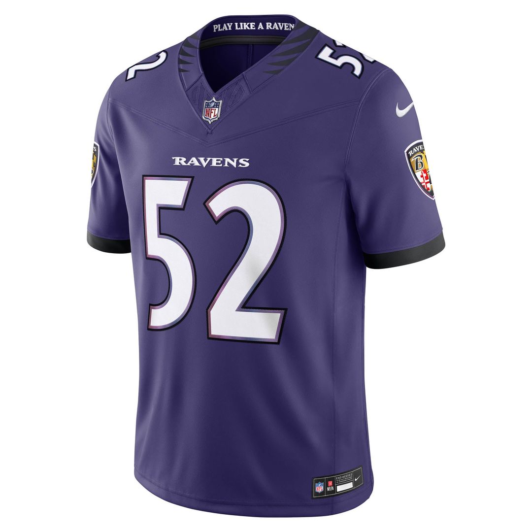 Baltimore Ravens Ray Lewis Nike Purple Vapor FUSE Stitched product image 2