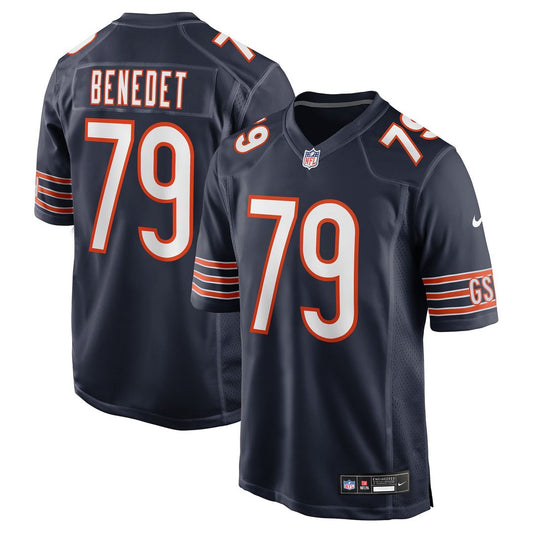 Chicago Bears Theo Benedet Nike Navy Game Jersey product image 1