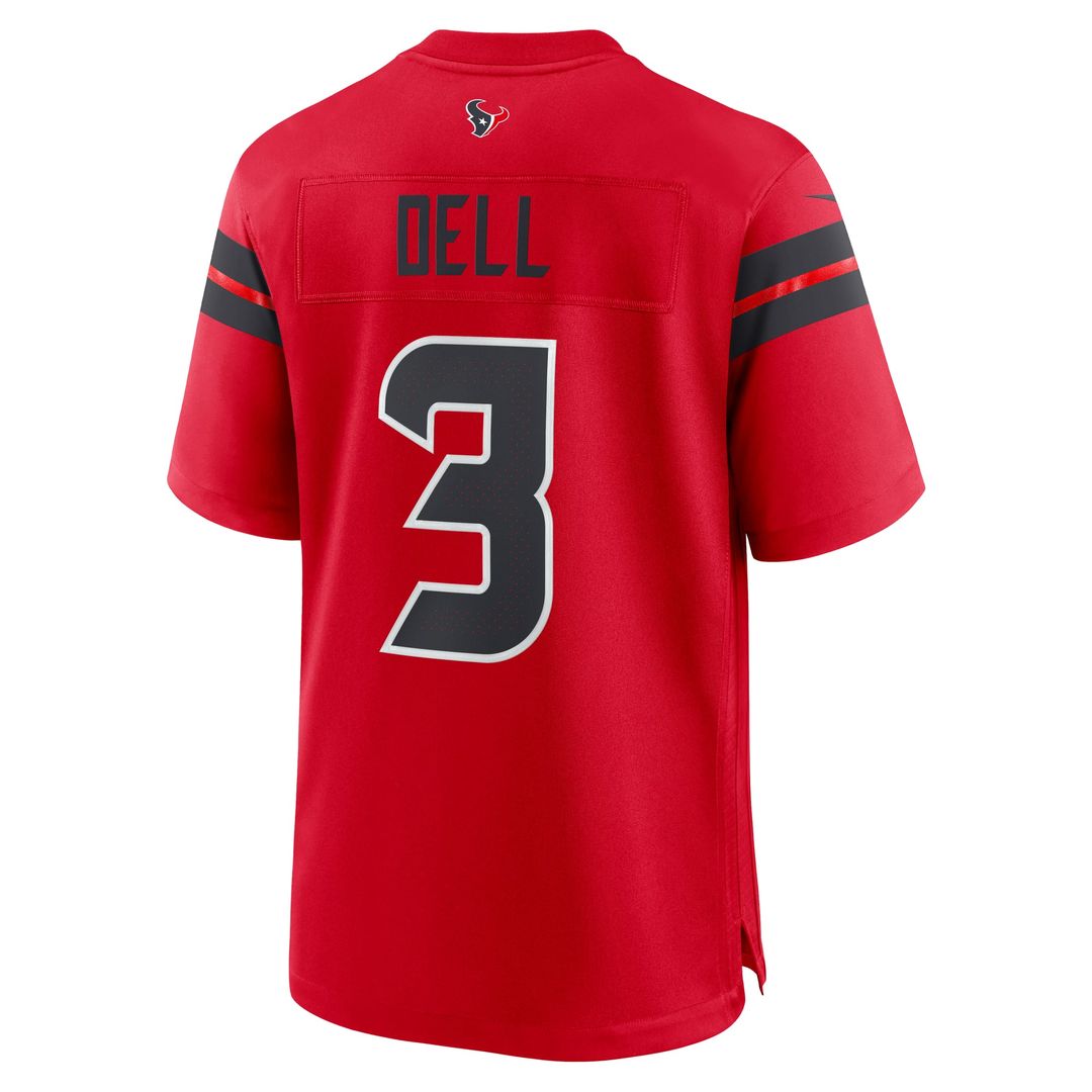 Men's Houston Texans Tank Dell Nike Red Alternate Game product image 3