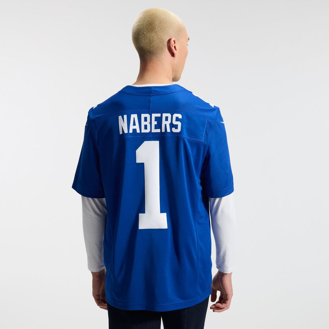 New York Giants Malik Nabers Nike Royal Team Vapor FUSE product image 3
