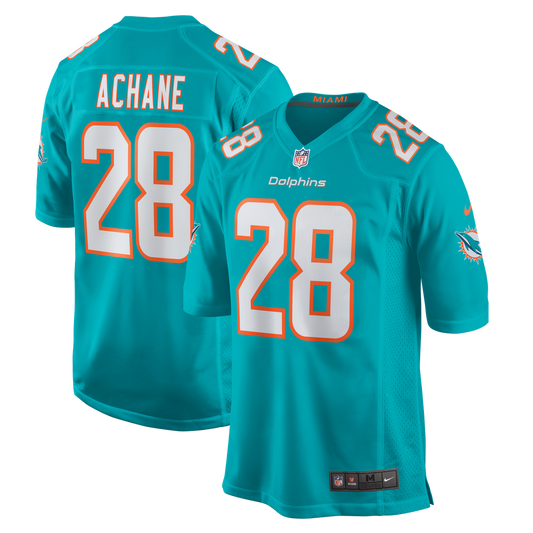 Men's Miami Dolphins De’Von Achane Nike Aqua Player Game product image 1