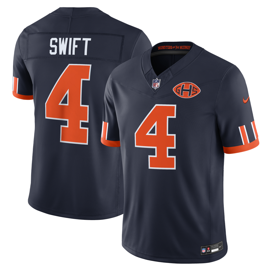 Men's Chicago Bears D'Andre Swift Nike Navy 2026 Rivalries product image 1