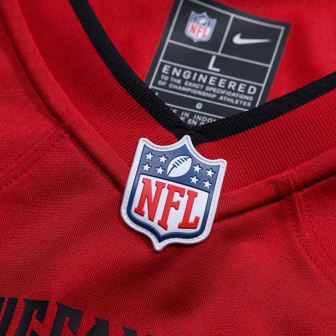 Men's Graham Barton Pick No. 26 Nike Red Player Game Jersey product image 4
