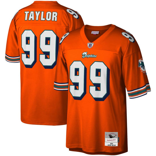 Men's Miami Dolphins Jason Taylor Mitchell & Ness Orange product image 1