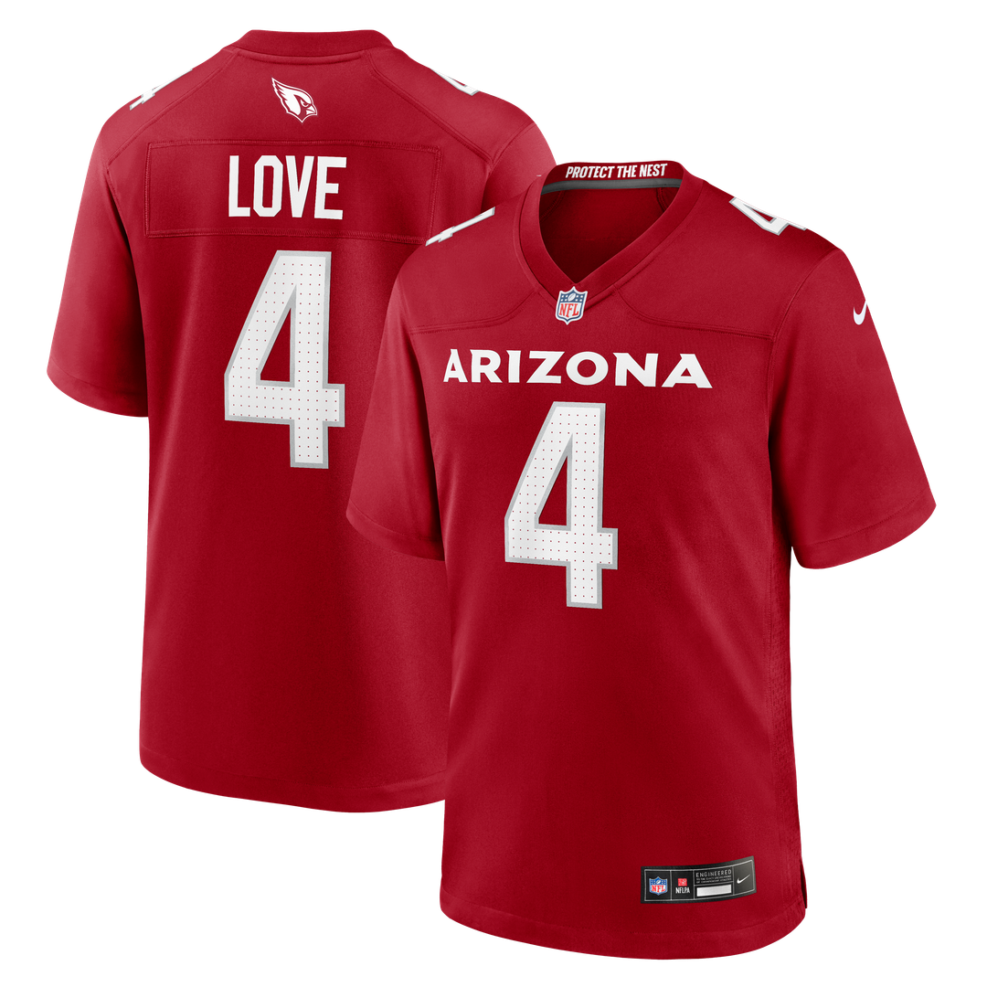 Men's Arizona Cardinals Jeremiyah Love Nike White Game product image 7