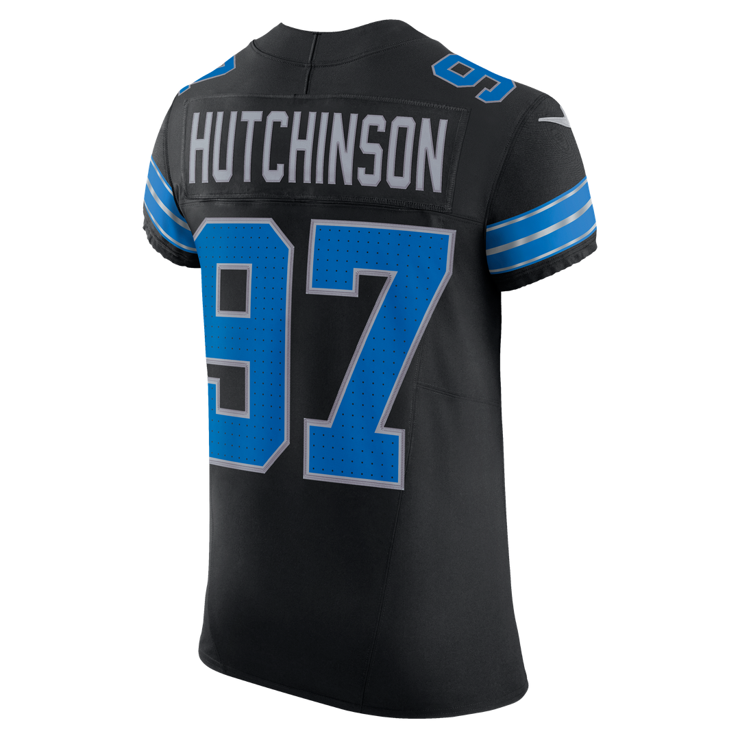 Men's Detroit Lions Aidan Hutchinson Nike Black Alternate product image 13