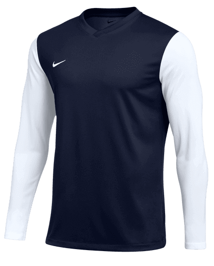 Nike Dri-FIT Tiempo Premier II LS Jersey - Navy Blue product image 1, provided for visual reference and product detail review