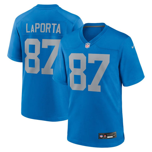 Men's Detroit Lions Sam LaPorta Nike Blue Alternate Game product image 1