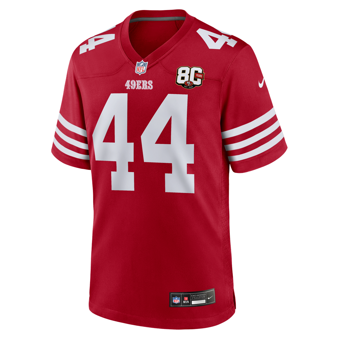 San Francisco 49ers Kyle Juszczyk Nike Scarlet 80th product image 2