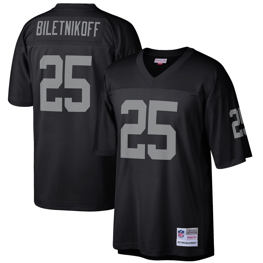 Las Vegas Raiders Fred Biletnikoff Mitchell & Ness Black product image 1