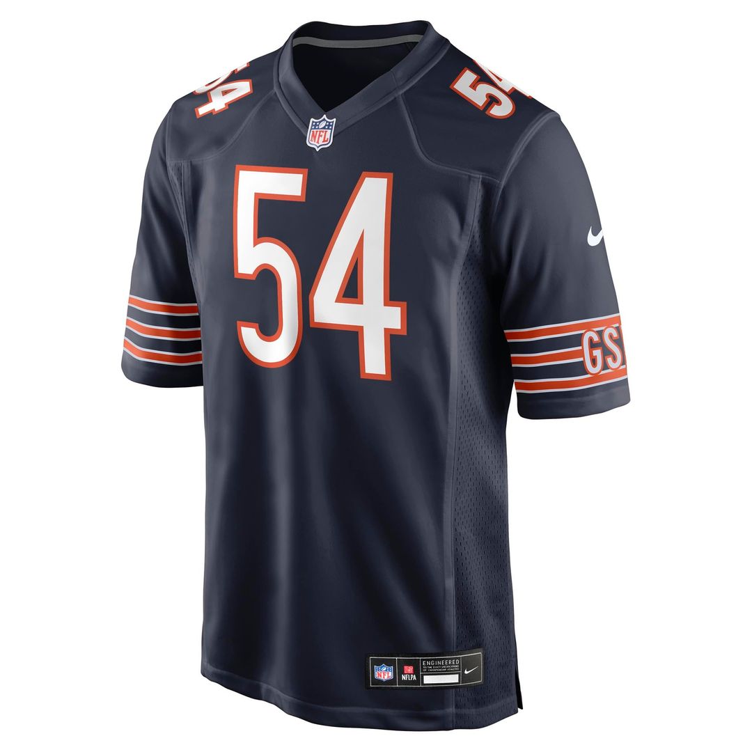 Men's Chicago Bears Logan Jones Nike Navy Team Game Jersey product image 4