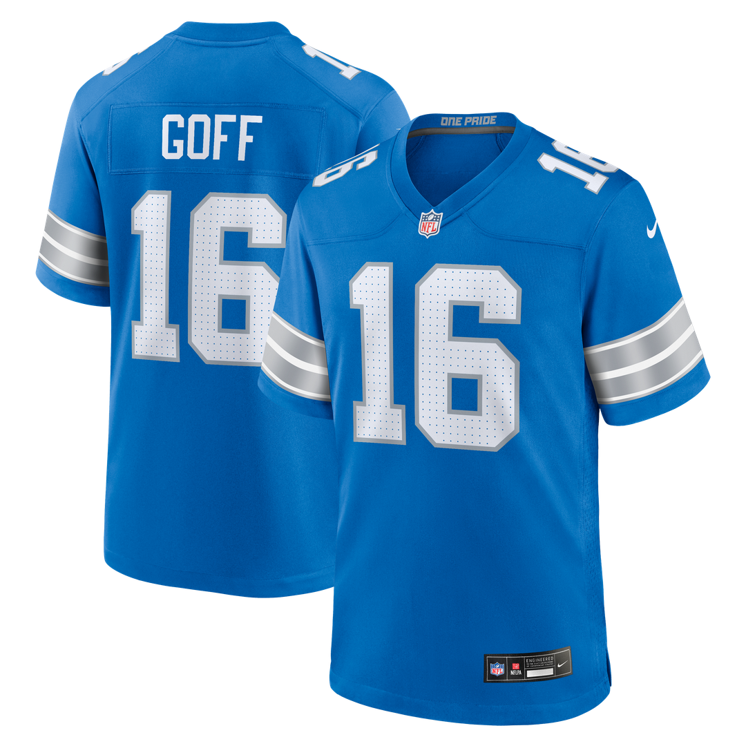 Men's Detroit Lions Jared Goff Nike Black 2nd Alternate product image 13
