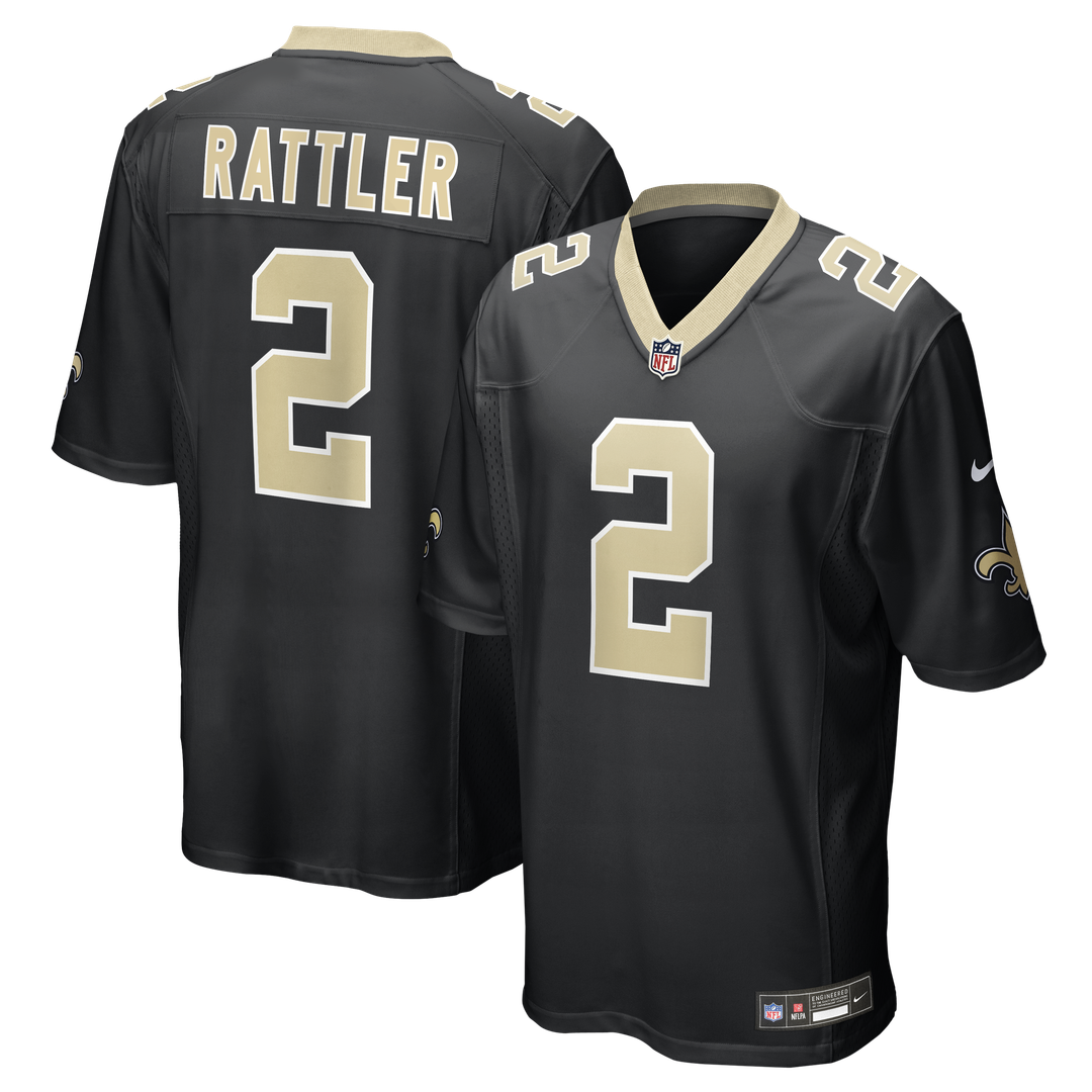 Men's New Orleans Saints Spencer Rattler Nike Black Team product image 1