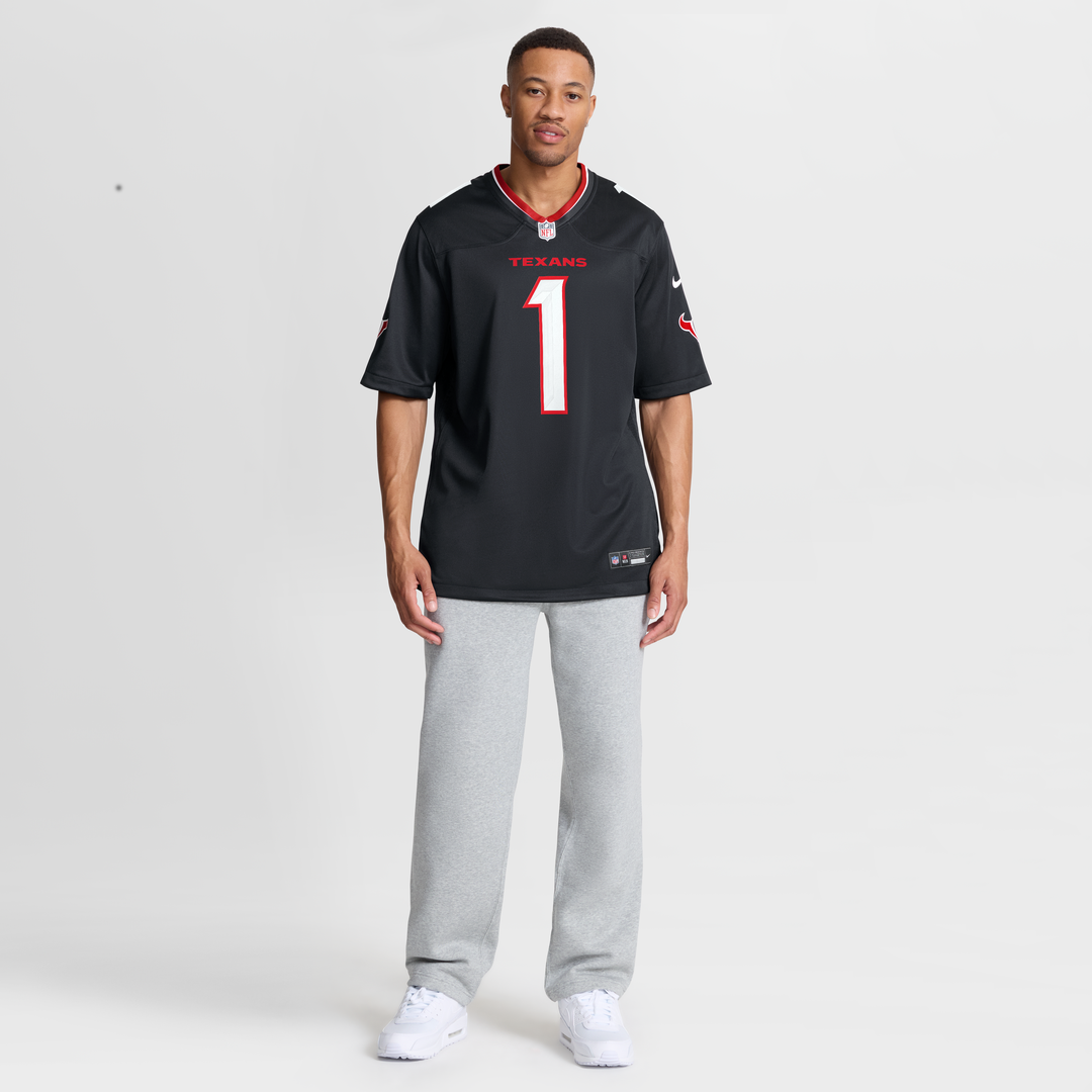 Men's Houston Texans Nike Navy #1 Dad Game Jersey product image 7