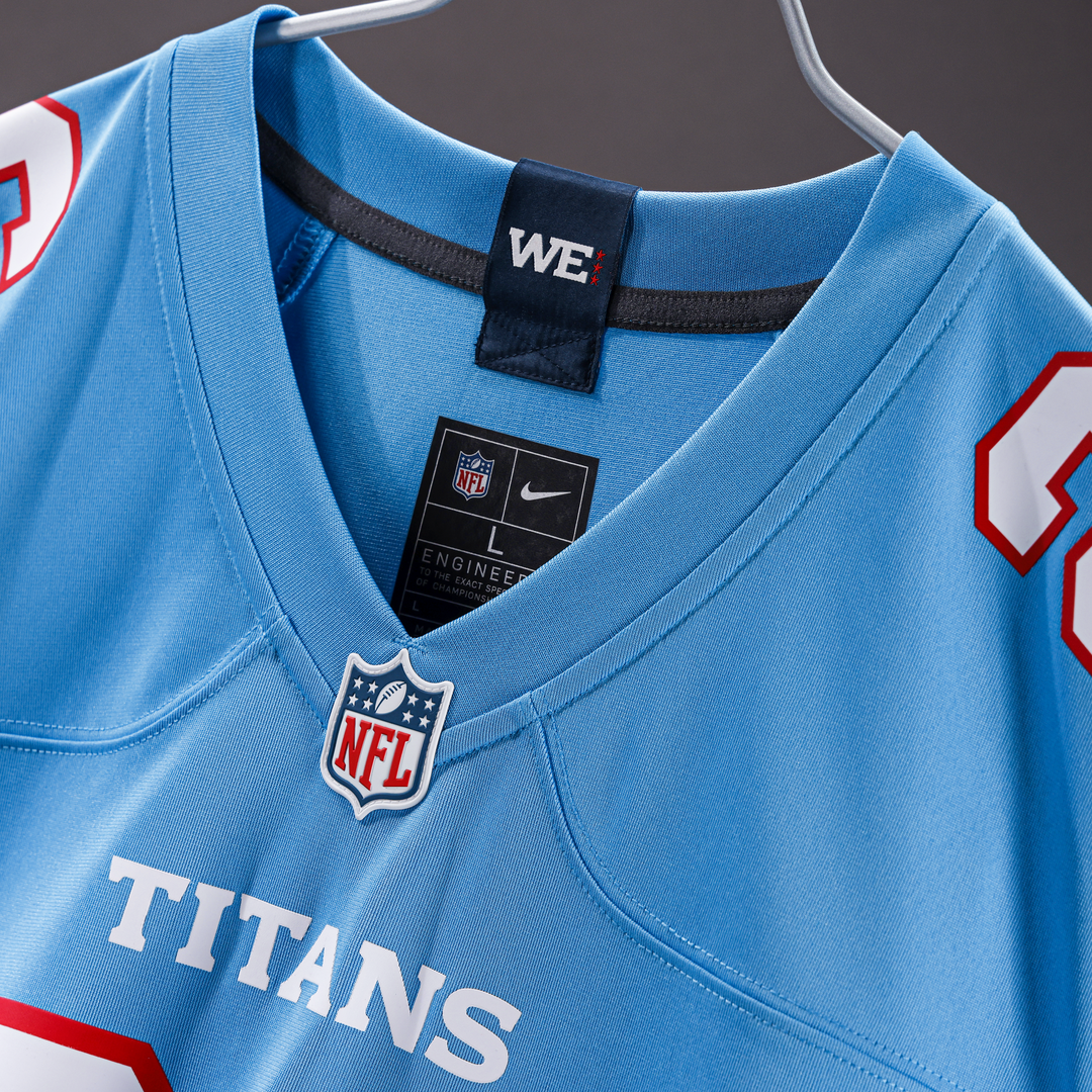 Men's Tennessee Titans Jeffery Simmons Nike Light Blue Game product image 3