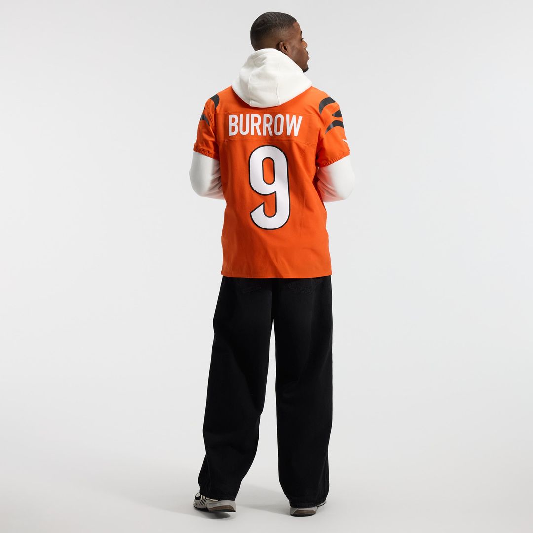 Men's Cincinnati Bengals Joe Burrow Nike Orange Team Vapor product image 5