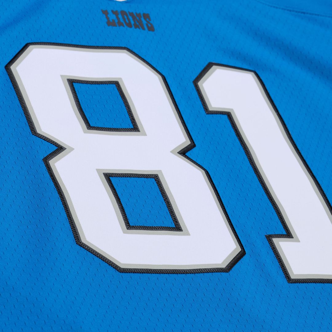 Men's Detroit Lions Calvin Johnson Mitchell & Ness Blue product image 5
